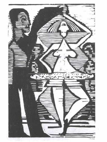 Ernst Ludwig Kirchner Rotating dancer oil painting image
